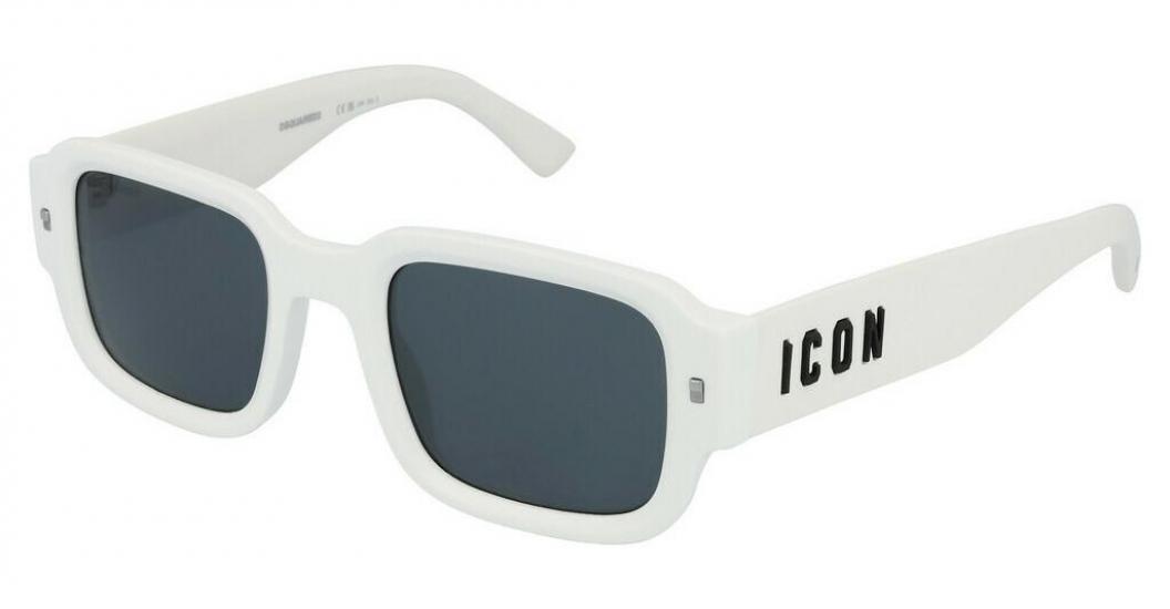 Dsquared2 ICON 0009/S (VK6/IR) 50 | Unisex Beyaz Güneş Gözlüğü